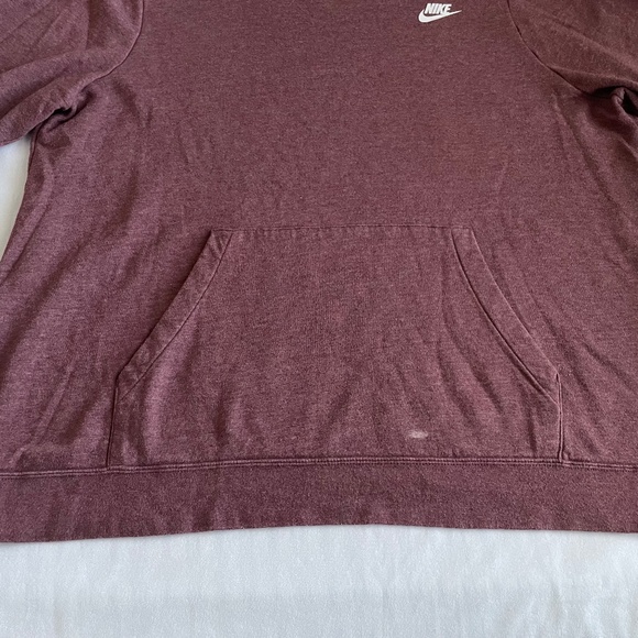 Nike Women’s Sweater Hoodie Funnel Neck Hoodie Sweatshirt Size 1X Burgundy - Picture 3 of 10